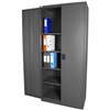 STEELCO STATIONERY CABINET 3 SHELVES 1830 X 914 X 463MM GRAPHITE RIPPLE
