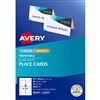 AVERY 982503 C32073 FOLDED PLACE CARDS 85 X 50 PACK 40