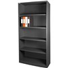 STEELCO OPEN BOOKCASE 4 SHELF 2000 X 900 X 400MM GRAPHITE RIPPLE