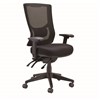BURO METRO II 247 TASK CHAIR HIGH MESH BACK 3LEVER NYLON BASE WITH ARMS BLACK