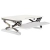 RAPID RISER MEDIUM DESK BASED ADJUSTABLE WORKSTATION 890 X 590MM WHITE