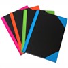 BLACK AND RED NOTEBOOK CASEBOUND RULED AZ INDEX 192 PAGE A6 ASSORTED CORNERS