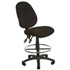 YS DESIGN 08 DRAFTING CHAIR HIGH BACK BLACK