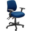 BURO ROMA TASK CHAIR MEDIUM BACK 3LEVER SEAT SLIDE ARMS JETT DARK BLUE