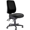 BURO ROMA TASK CHAIR HIGH BACK 3LEVER SEAT SLIDE JETT FABRIC BLACK