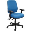 BURO ROMA TASK CHAIR HIGH BACK 3LEVER SEAT SLIDE ARMS JETT DARK BLUE
