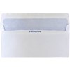 DL ENVELOPES SECRETIVE WALLET PLAINFACE SELF SEAL 80GSM 110 X 220MM WHITE BOX 500