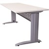 RAPID SPAN DESK WITH METAL MODESTY PANEL 1800 X 700 X 730MM WHITESILVER