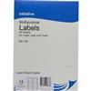 MULTIPURPOSE LABELS 14UP 65GSM 991 X 381MM PACK 100