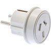 MOKI AUNZ TRAVEL ADAPTOR FOR EUROPE WHITE