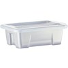 ITALPLAST STORAGE MODULAR STORAGE BOX WITH LID 1 LITRE GRAPHITE