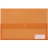 MARBIG POLYPICK DOCUMENT WALLET FOOLSCAP TRANSLUCENT ORANGE