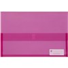 MARBIG POLYPICK DOCUMENT WALLET FOOLSCAP TRANSLUCENT PINK