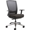 BURO MENTOR TASK CHAIR HIGH MESH BACK ALUMINIUM BASE ARMS BLACK
