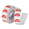 AVERY 937331 REMOVABLE DAY LABEL WEDNESDAY 24MM REDWHITE BOX 1000