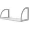 RAPID INFINITY DELUXE SCREEN HUNG SHELF 600 X 270 X 250MM NATURAL WHITEWHITE