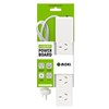 MOKI POWERBOARD 4 OUTLET WITH OVERLOAD PROTECTION 1M WHITE