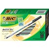 BIC ECOLUTIONS ROUND STIC BALLPOINT PEN MEDIUM BLACK BOX 50