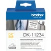 BROTHER DK11234 ADHESIVE NAME BADGE LABELS 60 X 86MM WHITE ROLL 260