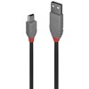 LINDY 36722 ANTHRA LINE USBA TO MINI USBB 20 CABLE 1M BLACK