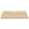 RAPIDLINE SCREEN SCALLOPED DESK TOP 1200 X 750 NATURAL OAK