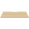 RAPIDLINE SCREEN SCALLOPED DESK TOP 1500 X 750 NATURAL OAK