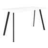 RAPIDLINE ETERNITY HIGH BAR TABLE 1800 X 750MM NATURAL WHITE  BLACK