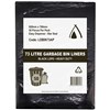 HUHTAMAKI LDPE BIN LINER 73 LITRE 920 X 760MM BLACK PACK 50