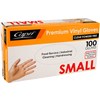 VINYL POWDER FREE GLOVES CLEAR BOX OF 100  SIZE SMALL