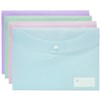MARBIG DOCULOPE WALLET BUTTON CLOSURE A4 PASTEL ASSORTED