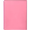 MARBIG CLEARVIEW DISPLAY BOOK REFILLABLE INSERT 20 POCKET A4 PINK