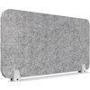 RAPIDLINE ECO PANEL DESK MOUNTED SCREEN 740 X 384MM MARBLE GREY