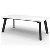 RAPIDLINE ETERNITY COFFEE TABLE 1200 X 600MM NATURAL WHITEBLACK