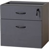 RAPID WORKER FIXED DESK PEDESTAL 2DRAWER LOCKABLE 465 X 447 X 454MM IRONSTONE