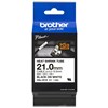 BROTHER HSE251E HEAT SHRINK TUBE LABELLING TAPE 21MM BLACK ON WHITE