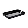 CONNOISSEUR MELAMINE TRAY WITH SIDE HANDLES LARGE BLACK