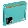 COLOURHIDE  ZIP IT EXPANDING FILE A4 SKY BLUE