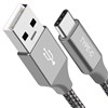ASTROTEK USB A TO USB C DATA SYNC CHARGER CABLE FOR SAMSUNG AND MACBOOK 1M SILVER