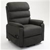 RAPIDLINE HOME ELEVATE GEORGIA LIFT CHAIR TRIPLE MOTOR MEDIUM LEATHER GREY