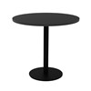 RAPIDLINE ESTILLO ROUND TABLE DISC BASE 900 X 755MM BLACK TOP AND BLACK PC