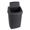 WILLOW 50L CHARCOAL SWING  STAY BIN