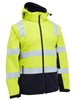 BISLEY HIVIS 2TONE 3 IN 1 SOFT SHELL JACKET WITH REFLECTIVE TAPE  YELLOWNAVY  SIZE 3XL
