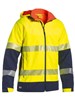 BISLEY 2TONE HIVIS RIPSTOP SOFT SHELL JACKET WITH TAPE  YELLOWNAVY  MEDIUM