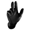 GRIPPAZ SKINS HEAVY DUTY DISPOSABLE NITRILE GLOVES  BLACK  SIZE SMALL  PACK 50