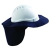 HARD HAT BRIM WITH NECK FLAP TO SUIT V6  V9 HARD HATS  BLUE