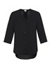 BIZ COLLECTION LILY WOMENS LONGLINE BLOUSE  BLACK  SIZE 16