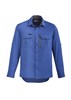 SYZMIK MENS OUTDOOR RIPSTOP LONG SLEEVE SHIRT  BLUE  SIZE XL