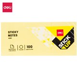 DELI STICK UP REPOSITIONAL NOTES 38 X 51MM YELLOW PACK 12