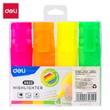 DELI ACCENT HIGHLIGHTER CHISEL TIP ASSORTED WALLET 4