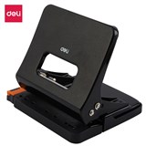 DELI EFFORTLESS 2 HOLE PUNCH 25 SHEETS BLACK